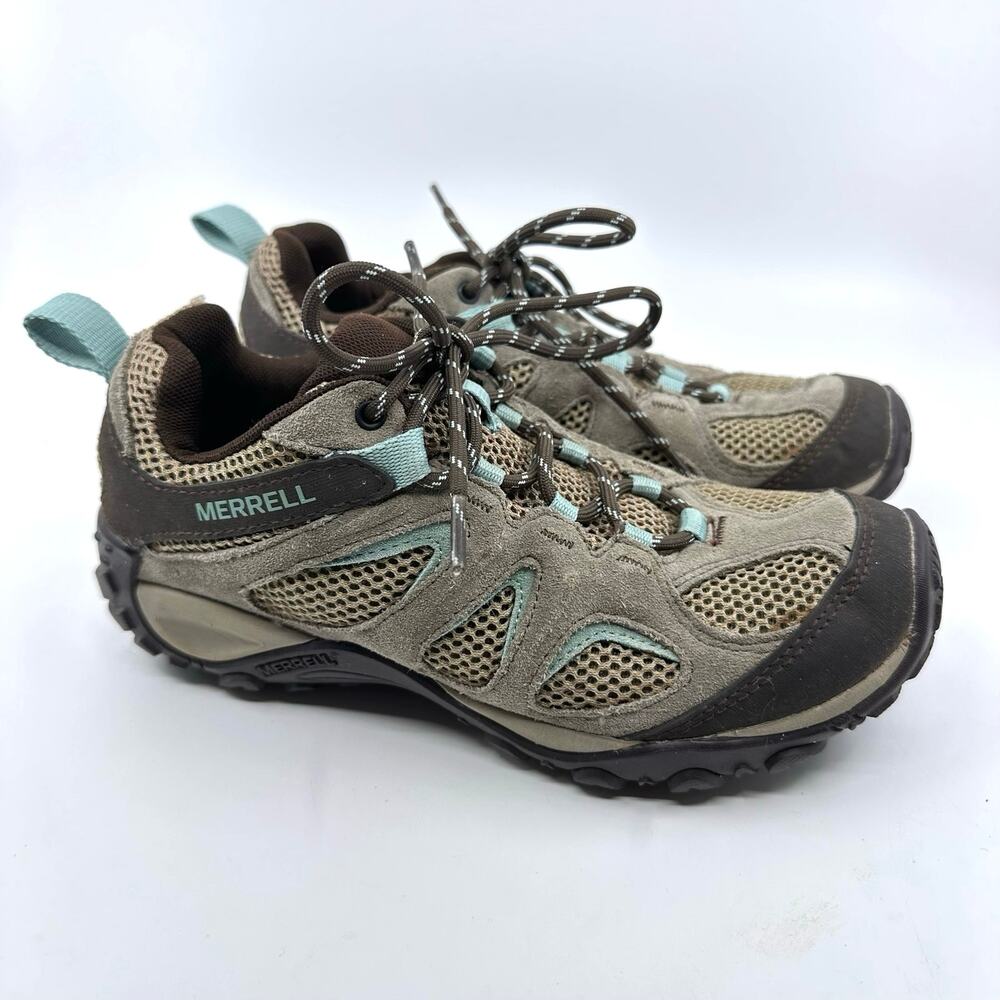 Merrell Waterproof Hiking Boot Yokota 2 Womens Shoes US7 Lace Up Outdoor Boulder